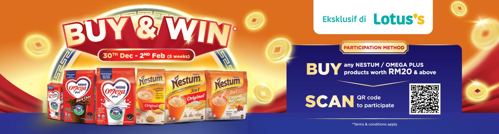 Buy and Win Contest - Nestum & Omega Plus 2025 