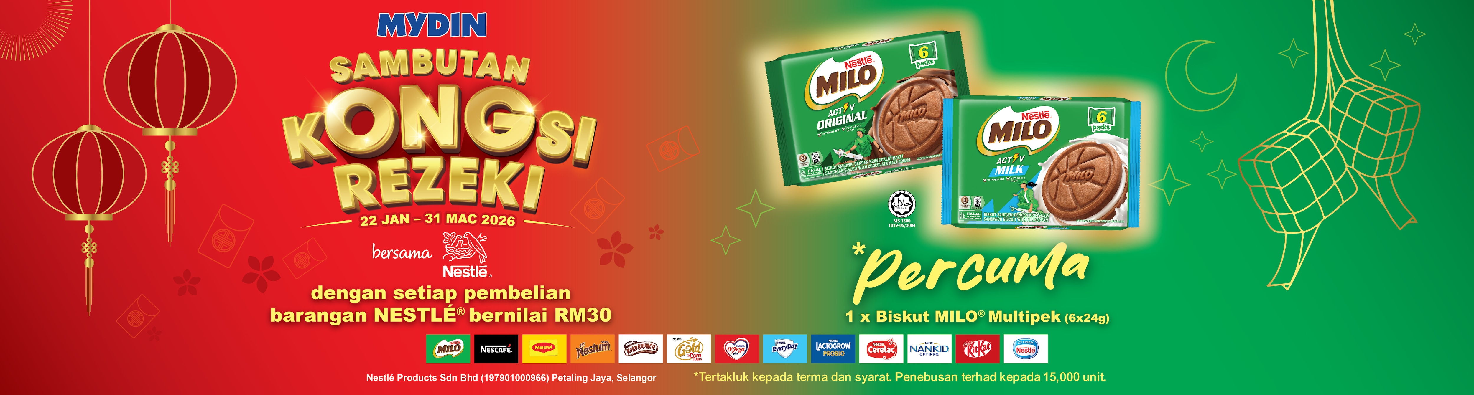 MYDIN Beli & Tebus Bersama Nestlé Sempena CNY & Raya