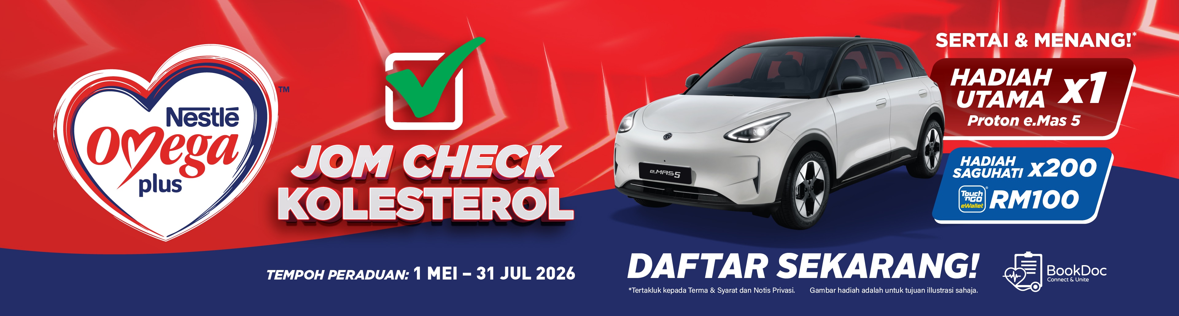 Jom Check Kolesterol Bersama Nestlé Omega Plus Hari Ini