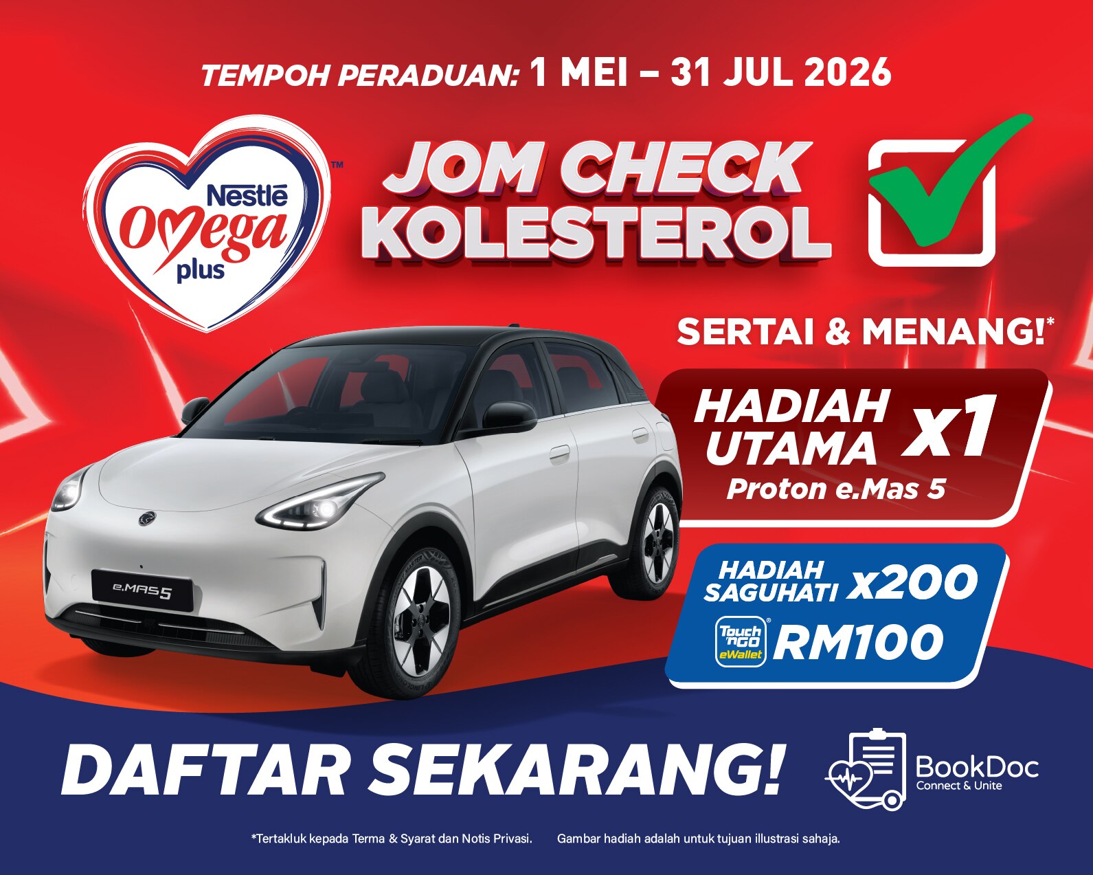 Jom Check Kolesterol Bersama Nestlé Omega Plus Hari Ini