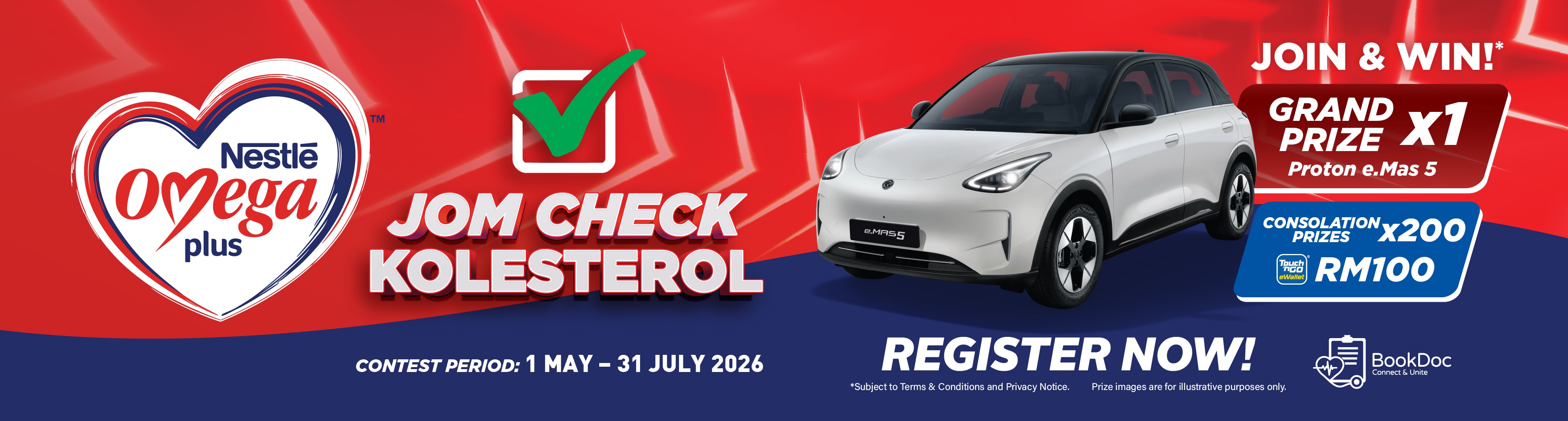 Jom Check Cholesterol with Nestlé Omega Plus Today