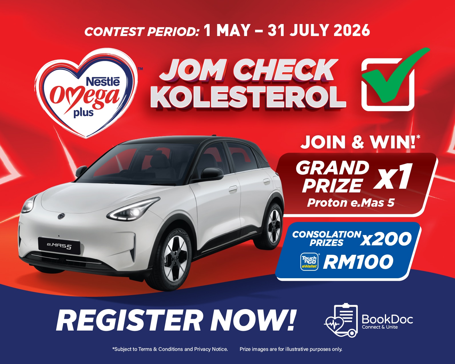 Jom Check Cholesterol with Nestlé Omega Plus Today