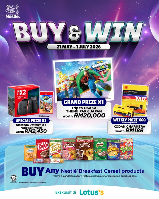 Lotus's Exclusive Nestlé Breakfast Cereal Back to School 2026