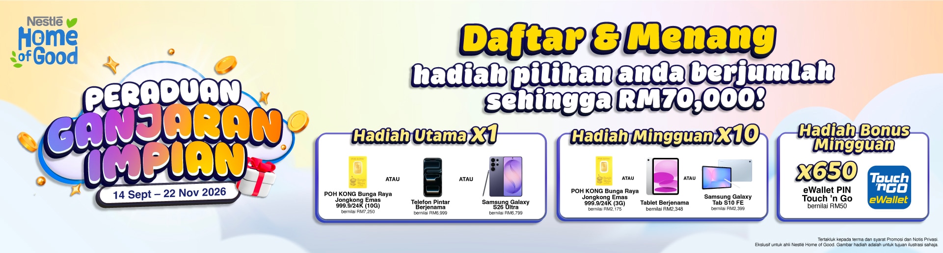 Peraduan Ganjaran Impian - Desktop